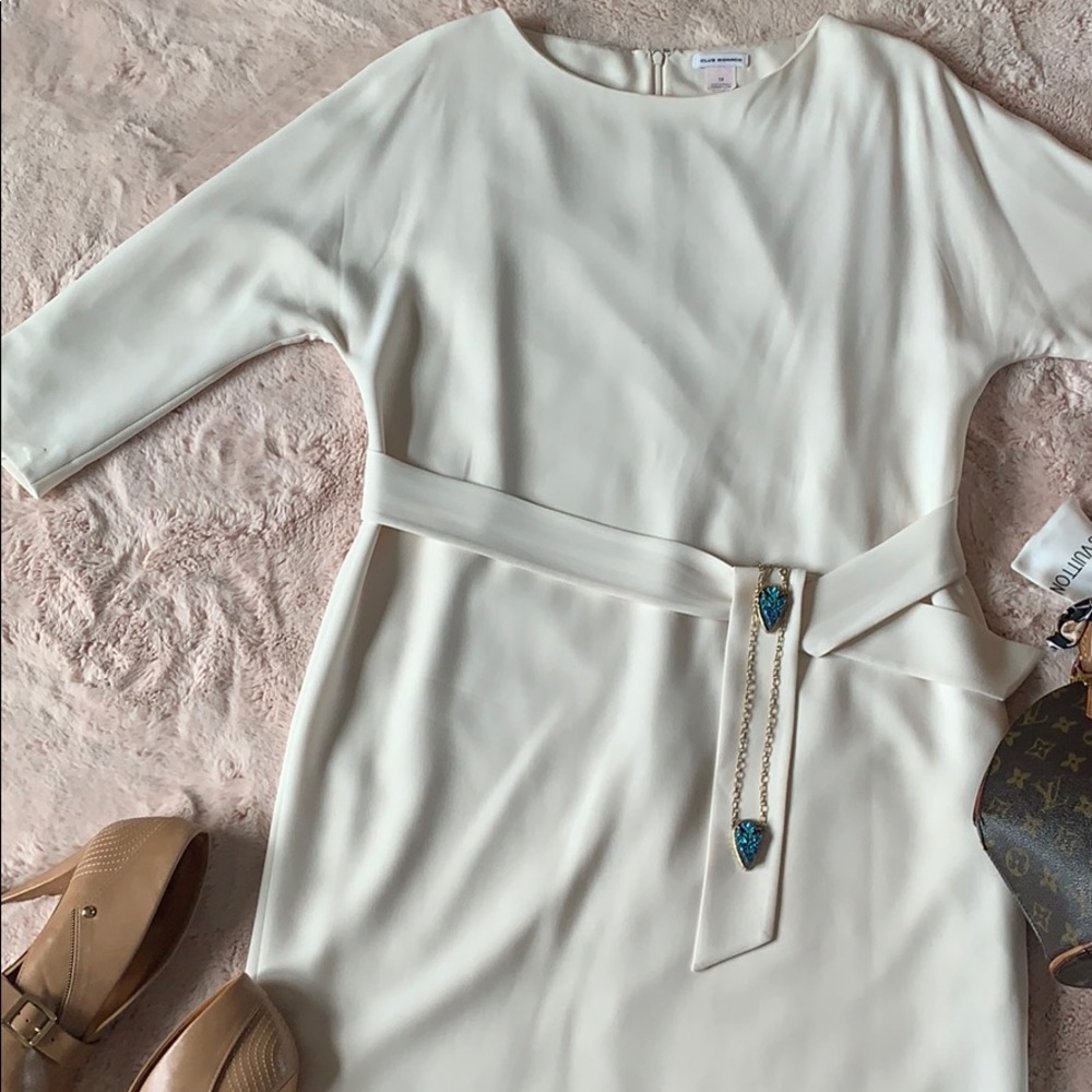 Club Monaco Shift Dress with fabric belt.